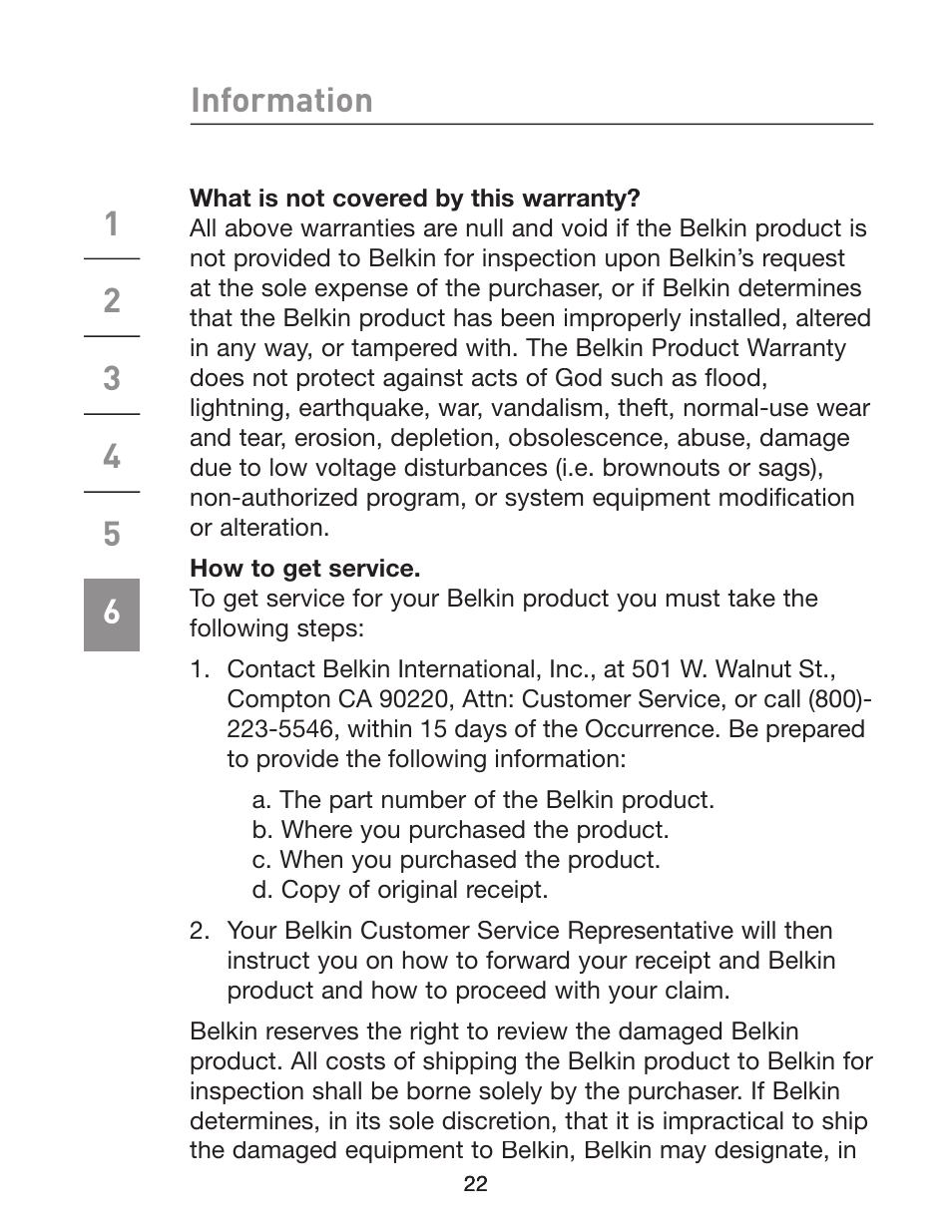 Belkin Wireless USB Hub F5U303 User Manual | Page 27 / 28