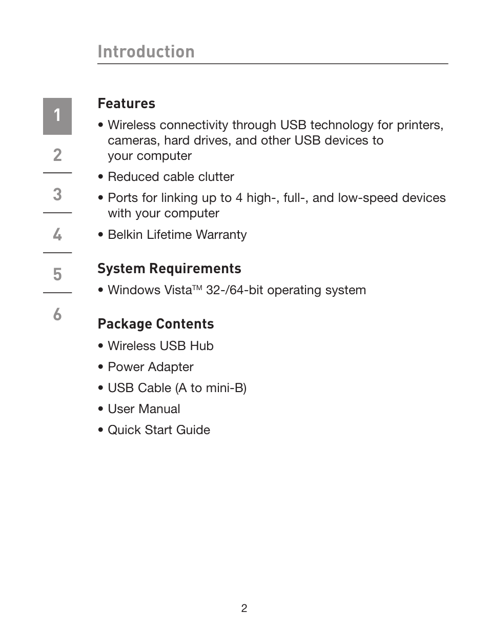 Belkin Wireless USB Hub F5U303 User Manual | Page 7 / 28