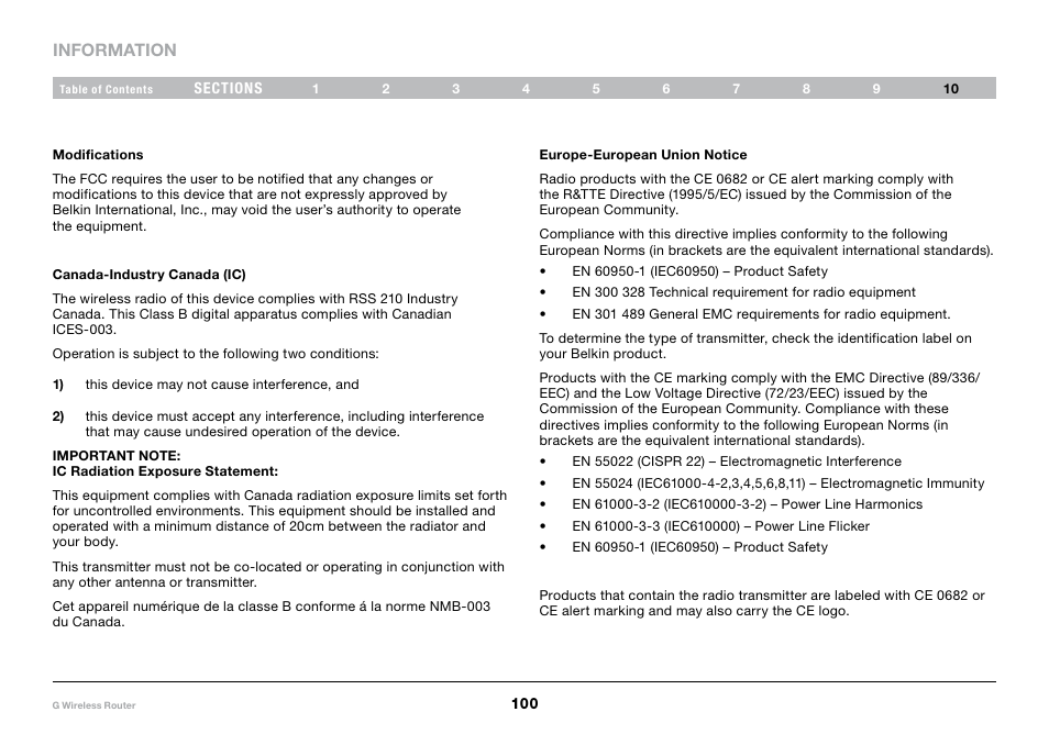 Belkin PM01110-A User Manual | Page 102 / 105