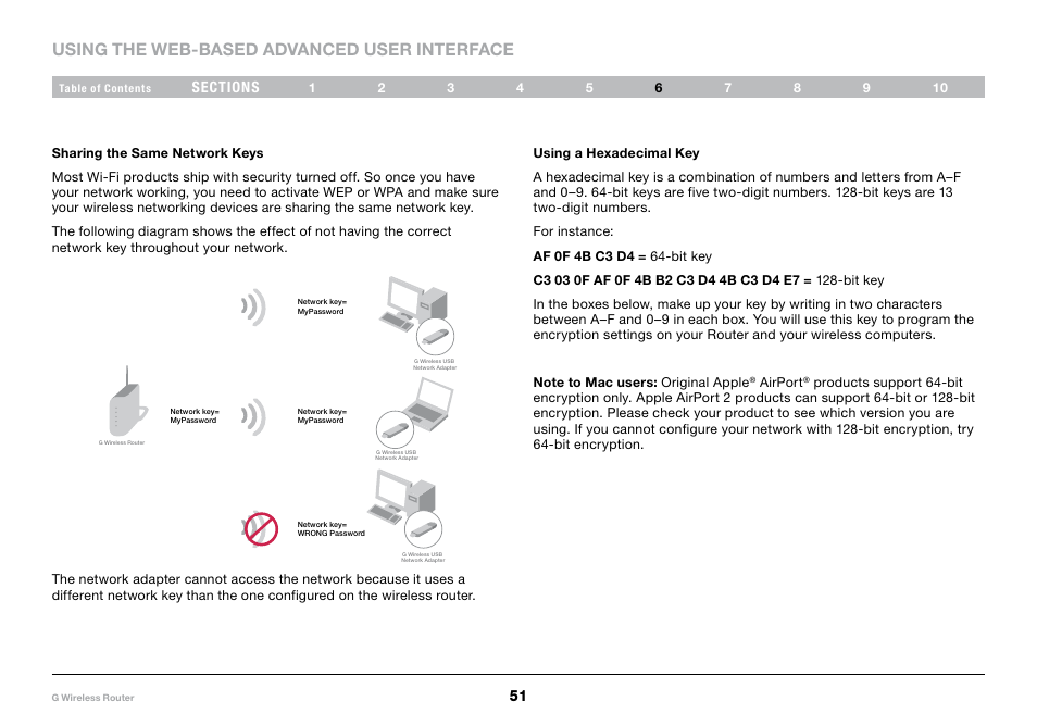 Using the web-based advanced user interface | Belkin PM01110-A User Manual | Page 53 / 105