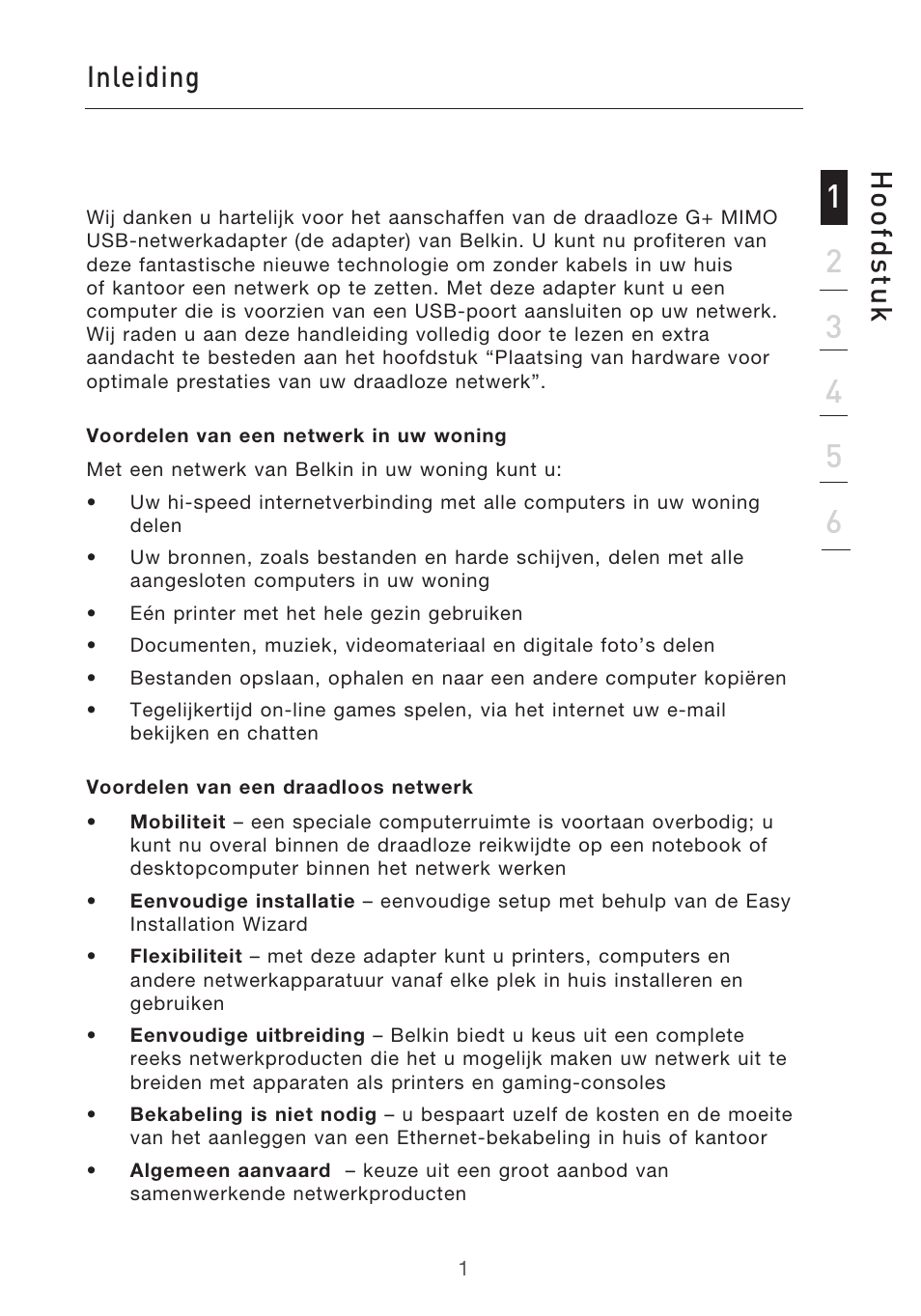 Inleiding h oo fd st u k | Belkin F5D9050UK User Manual | Page 129 / 251