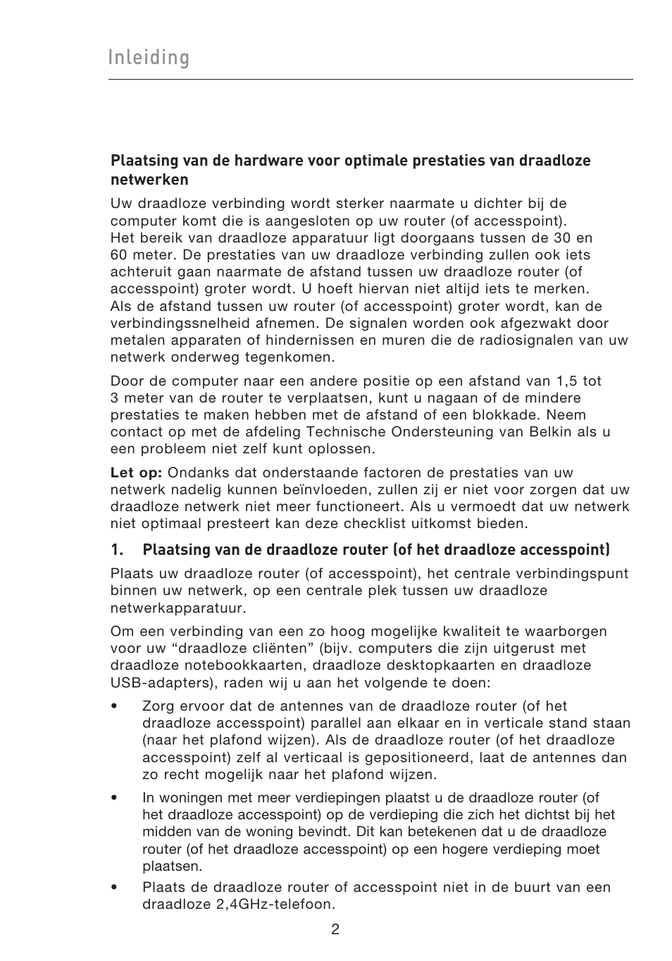 Inleiding | Belkin F5D9050UK User Manual | Page 130 / 251