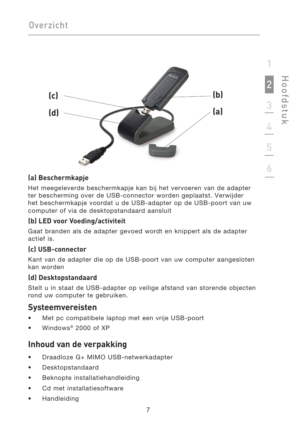 Hoo fd st u k, Overzicht | Belkin F5D9050UK User Manual | Page 135 / 251