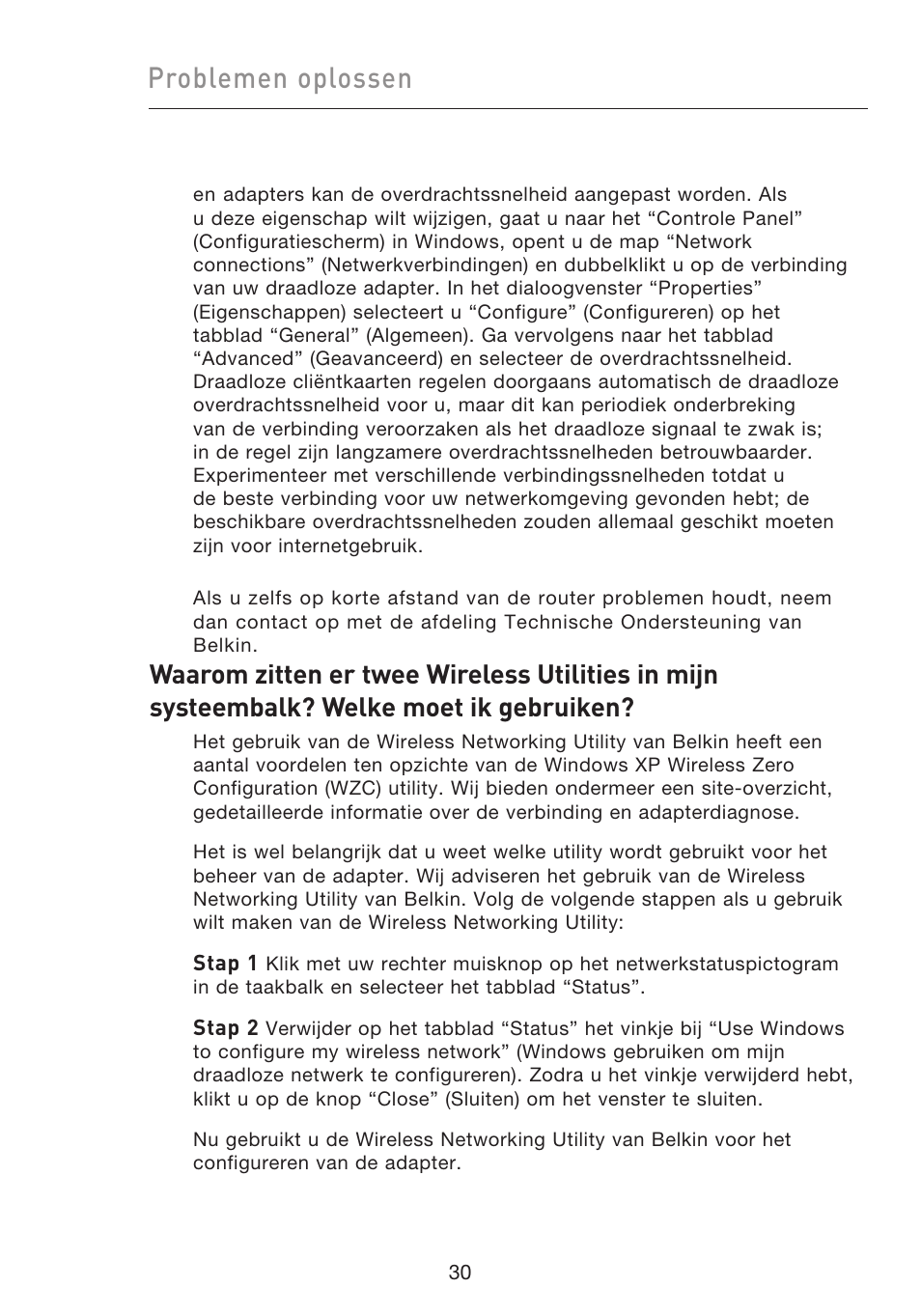 Problemen oplossen | Belkin F5D9050UK User Manual | Page 157 / 251