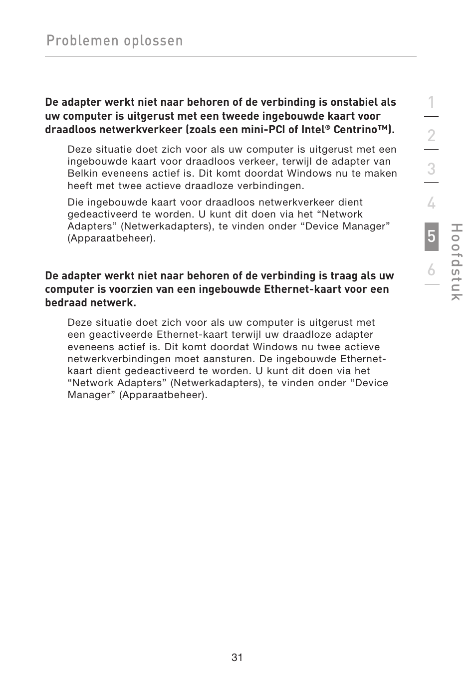 Problemen oplossen, Hoo fd st u k | Belkin F5D9050UK User Manual | Page 158 / 251