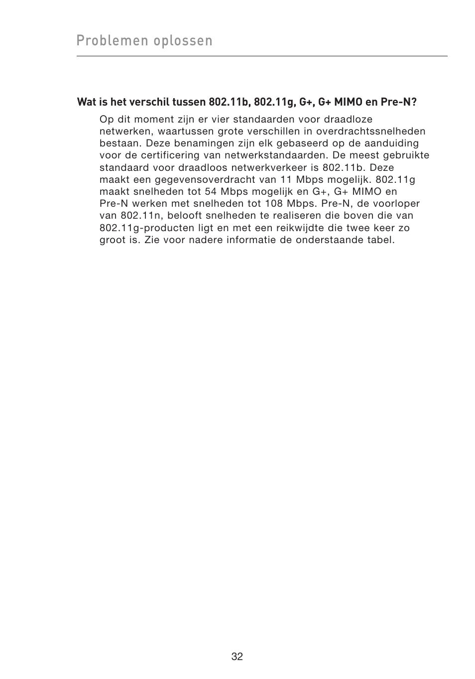 Problemen oplossen | Belkin F5D9050UK User Manual | Page 159 / 251