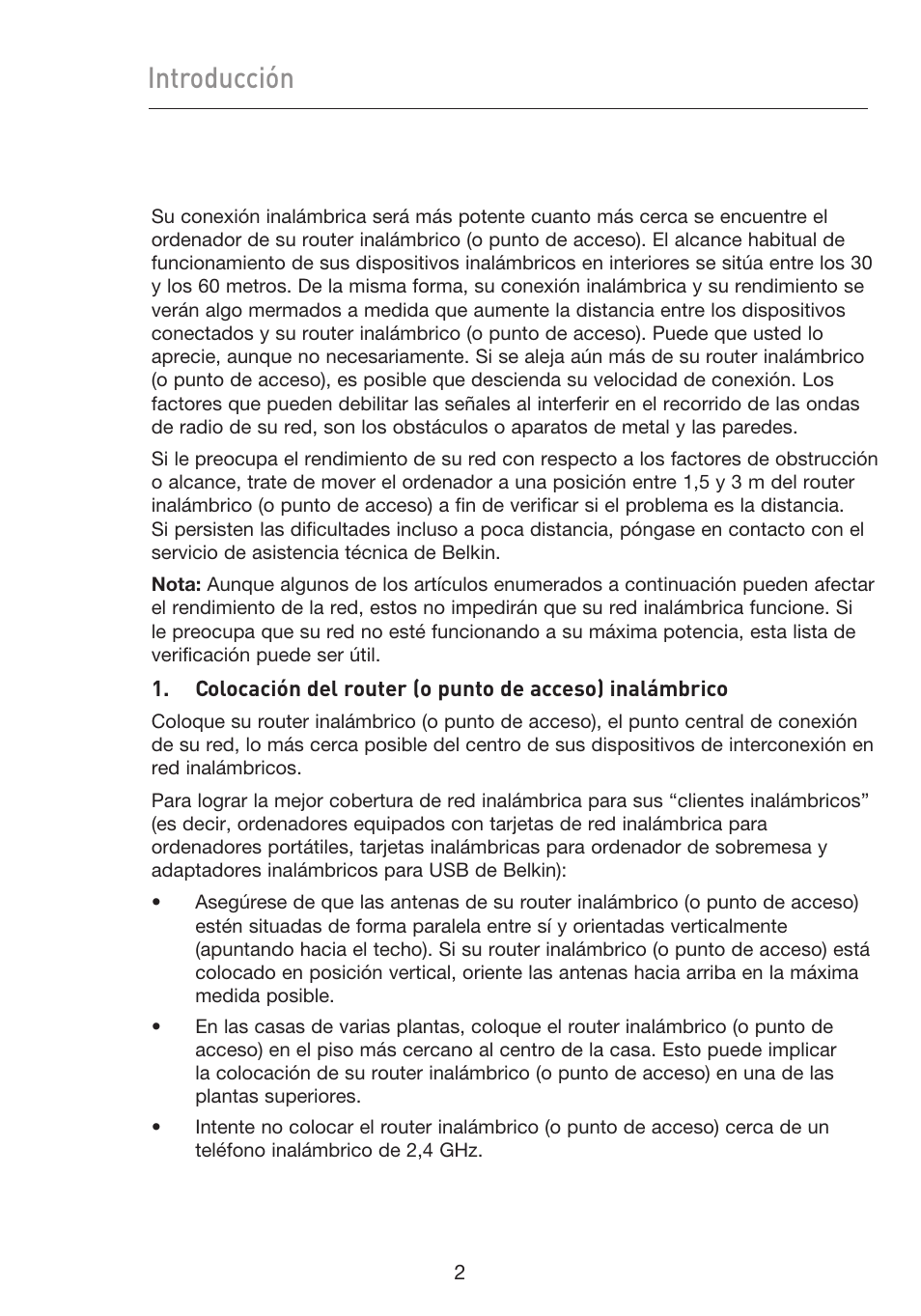 Introducción | Belkin F5D9050UK User Manual | Page 171 / 251