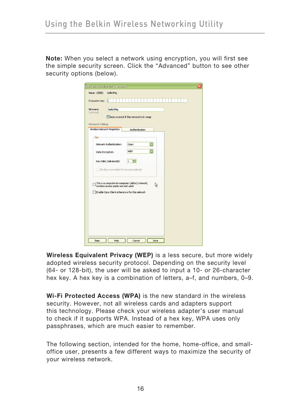 Using the belkin wireless networking utility | Belkin F5D9050UK User Manual | Page 18 / 251