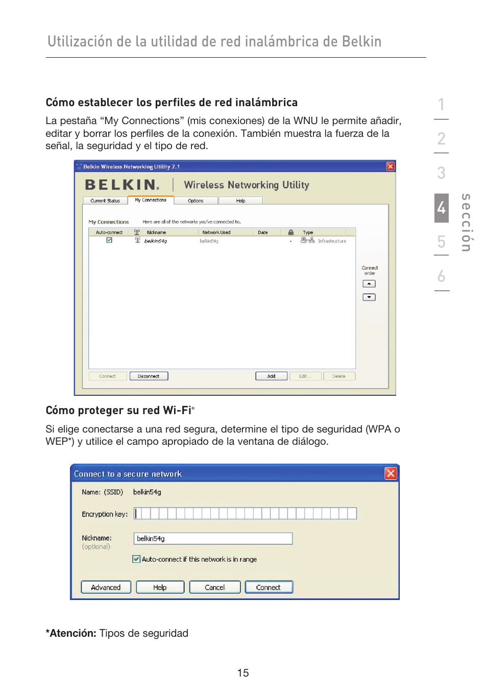 Se cc ió n | Belkin F5D9050UK User Manual | Page 184 / 251