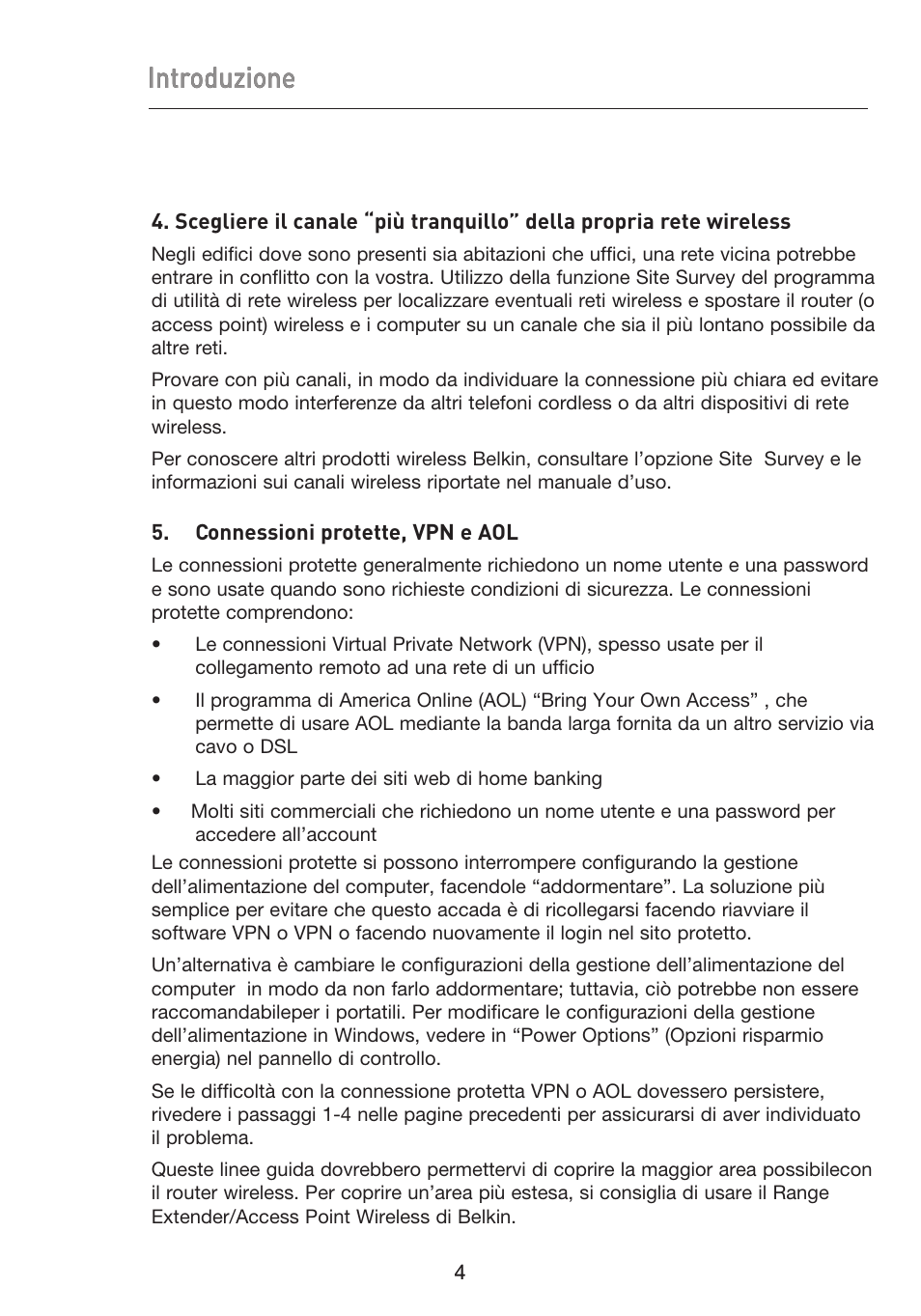 Introduzione | Belkin F5D9050UK User Manual | Page 215 / 251