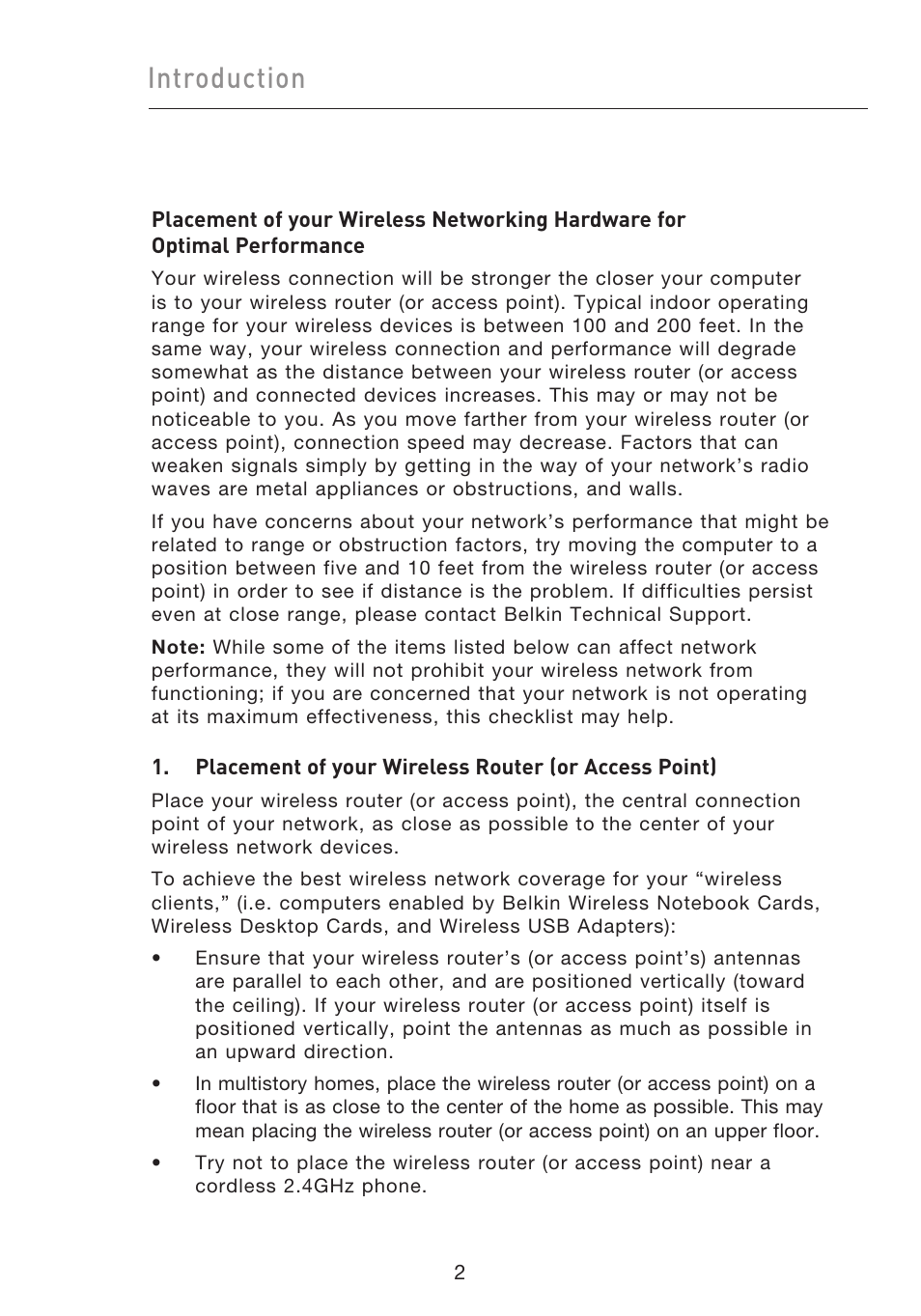 Introduction | Belkin F5D9050UK User Manual | Page 4 / 251