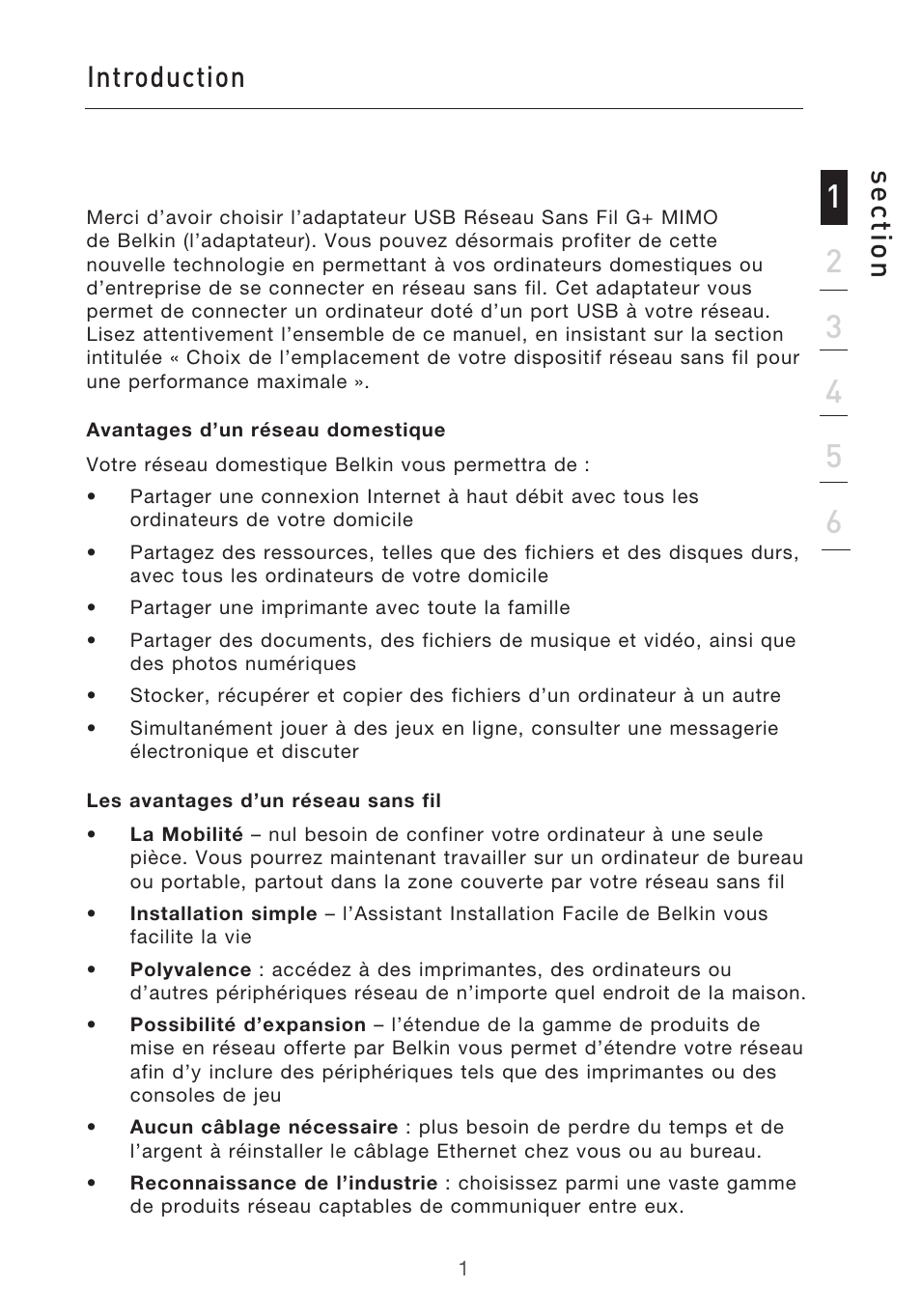 Introduction se ct io n | Belkin F5D9050UK User Manual | Page 45 / 251