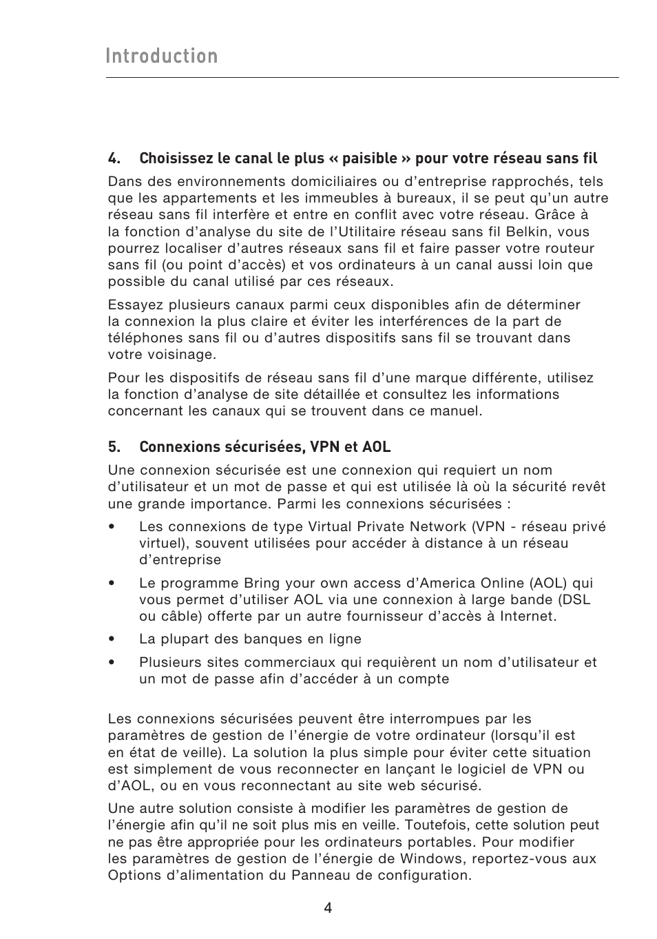 Introduction | Belkin F5D9050UK User Manual | Page 48 / 251