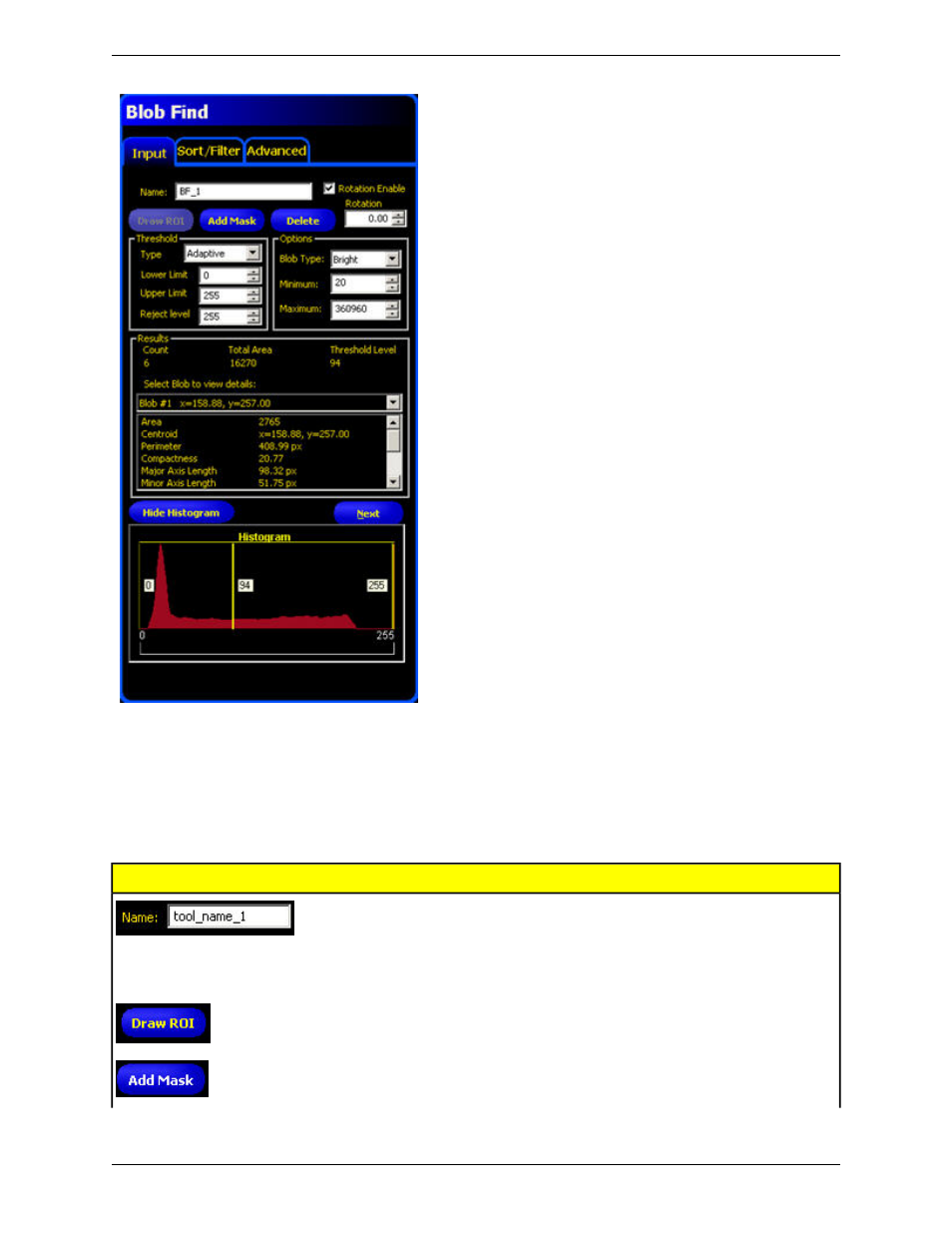 Adding a blob find tool | Banner PresencePLUS P4 COLOR Series User Manual | Page 113 / 384