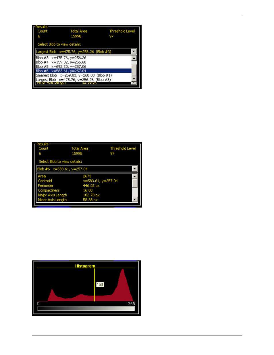 Histogram | Banner PresencePLUS P4 COLOR Series User Manual | Page 116 / 384