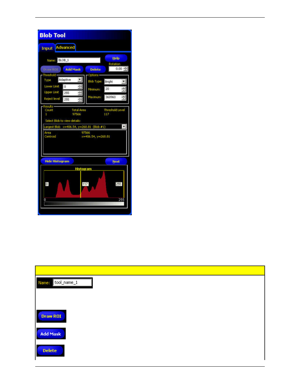 Adding a blob detect tool | Banner PresencePLUS P4 COLOR Series User Manual | Page 126 / 384