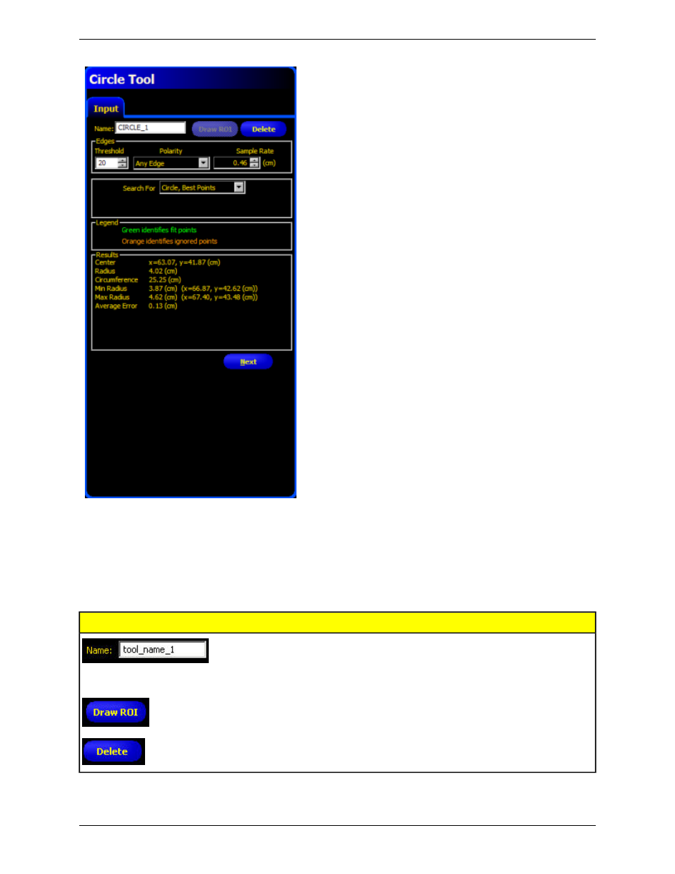 Adding an circle detect tool | Banner PresencePLUS P4 COLOR Series User Manual | Page 138 / 384