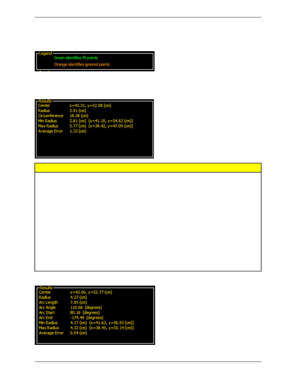 Legend, Results | Banner PresencePLUS P4 COLOR Series User Manual | Page 141 / 384