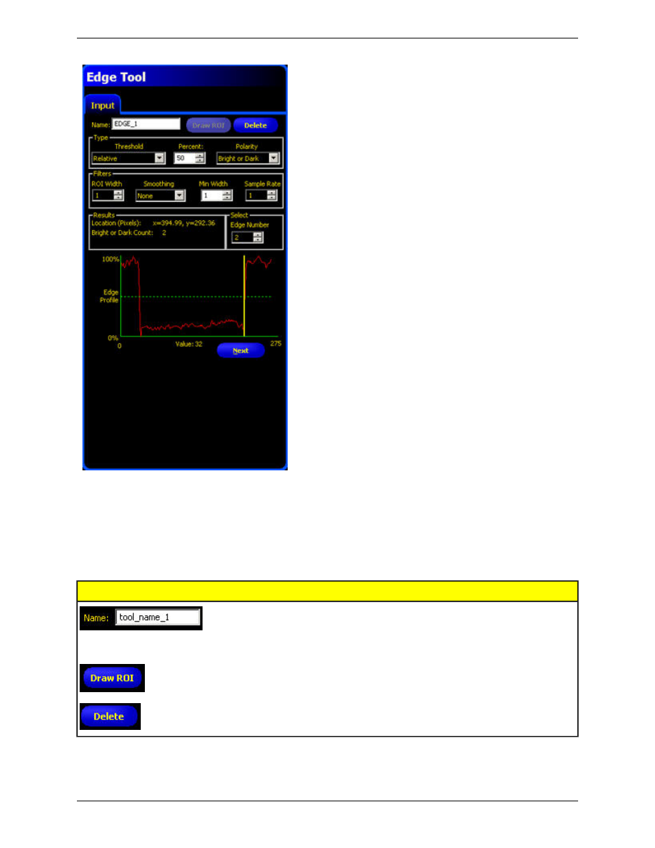 Adding an edge tool | Banner PresencePLUS P4 COLOR Series User Manual | Page 143 / 384