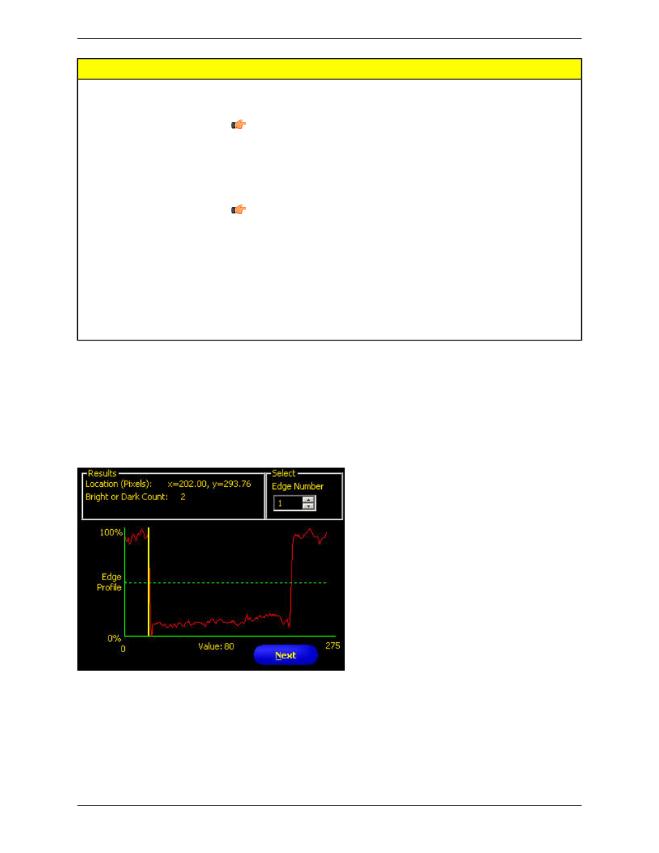 Edge tool results, Graph tab | Banner PresencePLUS P4 COLOR Series User Manual | Page 147 / 384