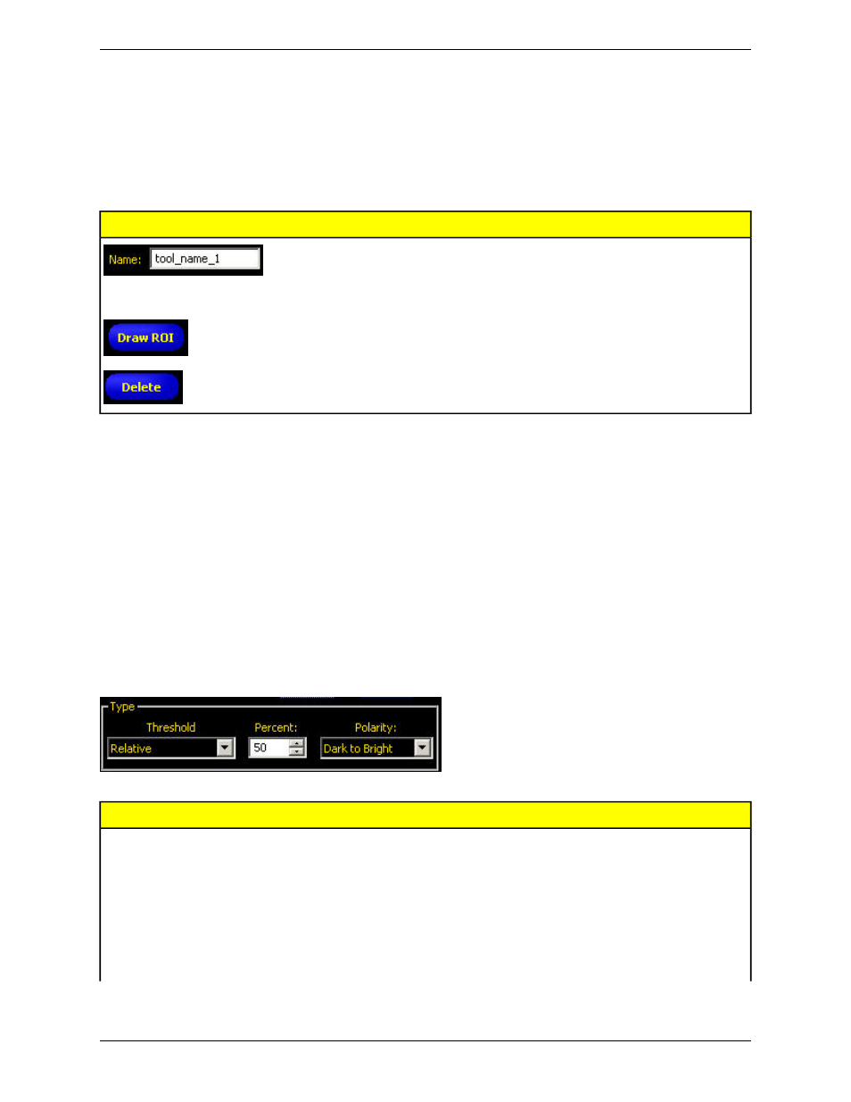 Adding a linear tool, Threshold type, Relative threshold | Banner PresencePLUS P4 COLOR Series User Manual | Page 160 / 384