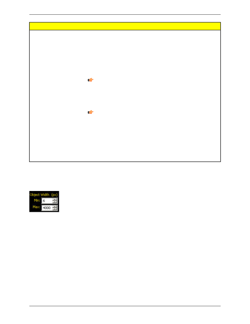 Object width, Object tool results | Banner PresencePLUS P4 COLOR Series User Manual | Page 166 / 384