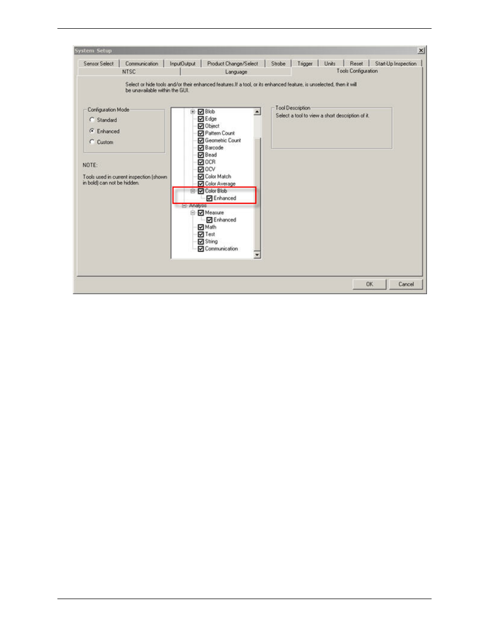 Blob sort | Banner PresencePLUS P4 COLOR Series User Manual | Page 179 / 384