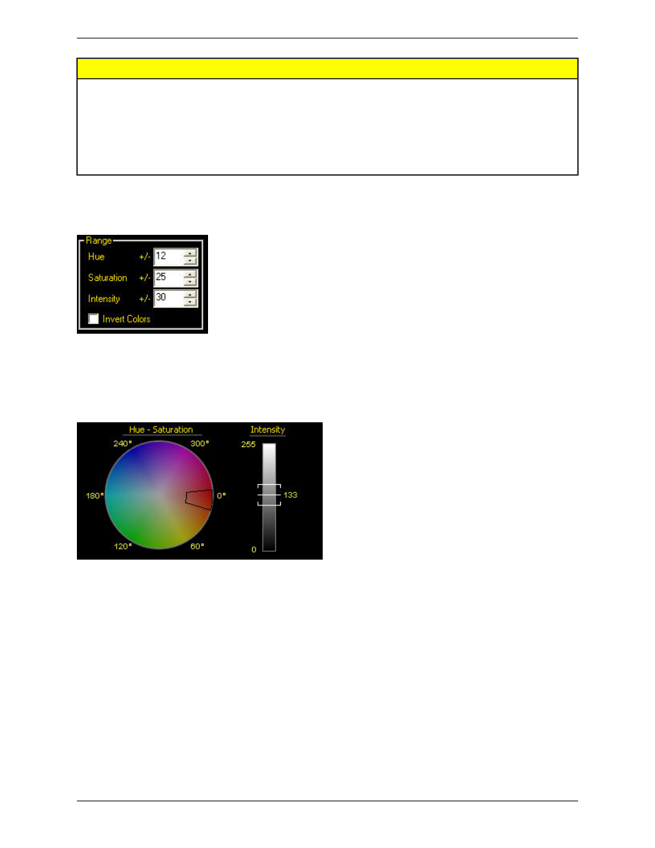 Range, Color blob advanced tab results, Area | Banner PresencePLUS P4 COLOR Series User Manual | Page 183 / 384