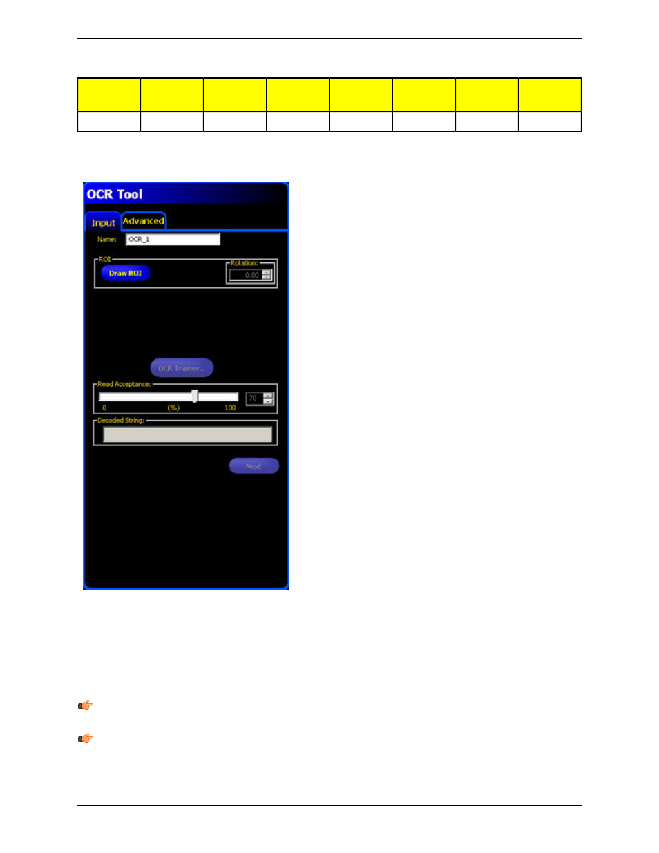 Decoded string field | Banner PresencePLUS P4 COLOR Series User Manual | Page 207 / 384