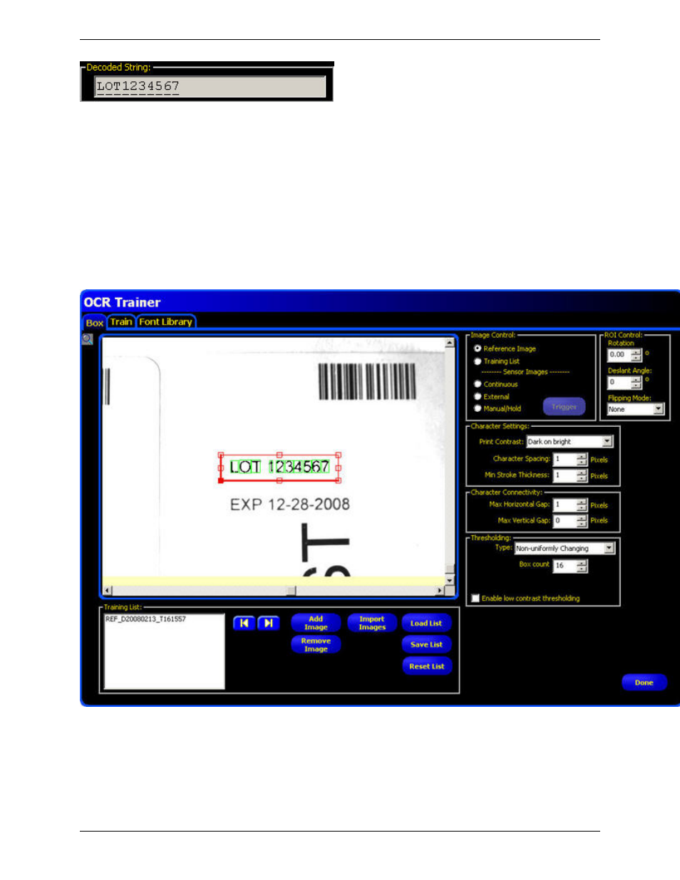 6 trainer, The box tab | Banner PresencePLUS P4 COLOR Series User Manual | Page 208 / 384