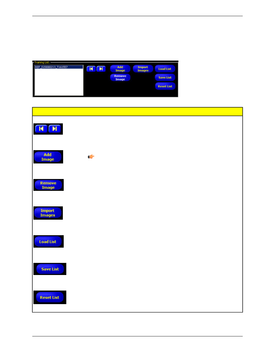 Training list | Banner PresencePLUS P4 COLOR Series User Manual | Page 209 / 384