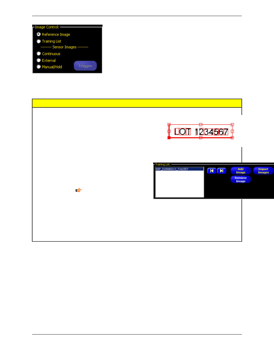 Roi control calibration | Banner PresencePLUS P4 COLOR Series User Manual | Page 229 / 384