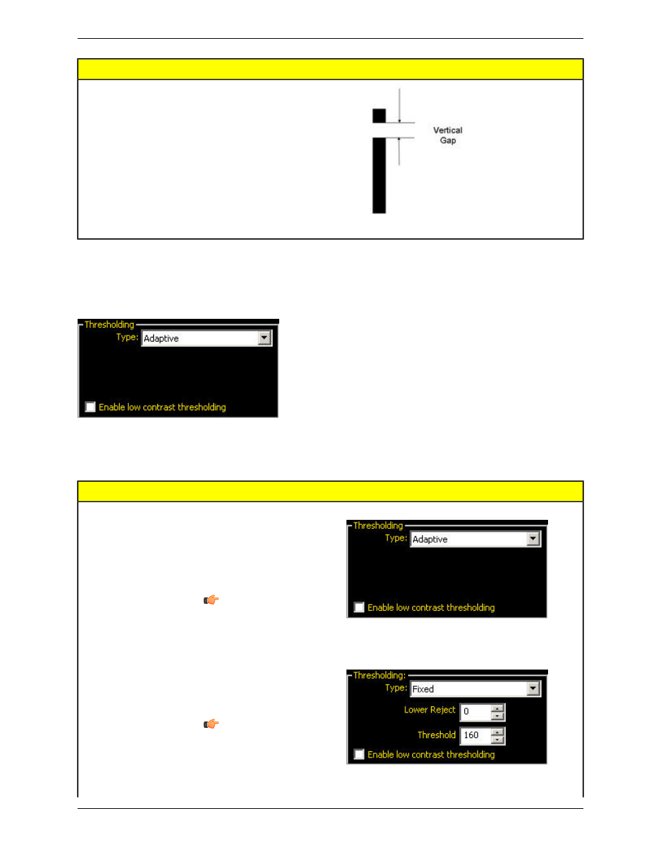 Thresholding calibration | Banner PresencePLUS P4 COLOR Series User Manual | Page 236 / 384