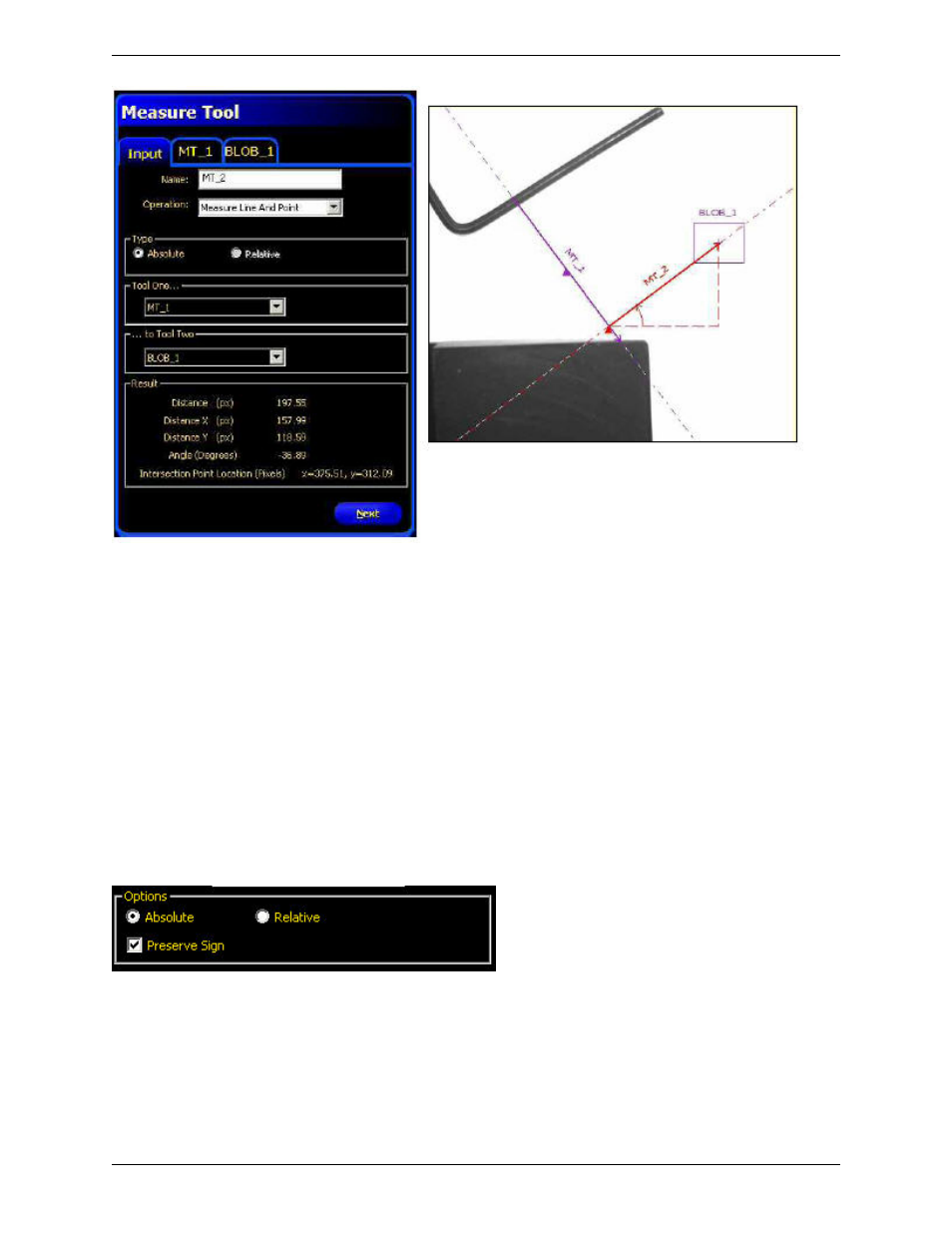 Measurement type, Absolute | Banner PresencePLUS P4 COLOR Series User Manual | Page 277 / 384