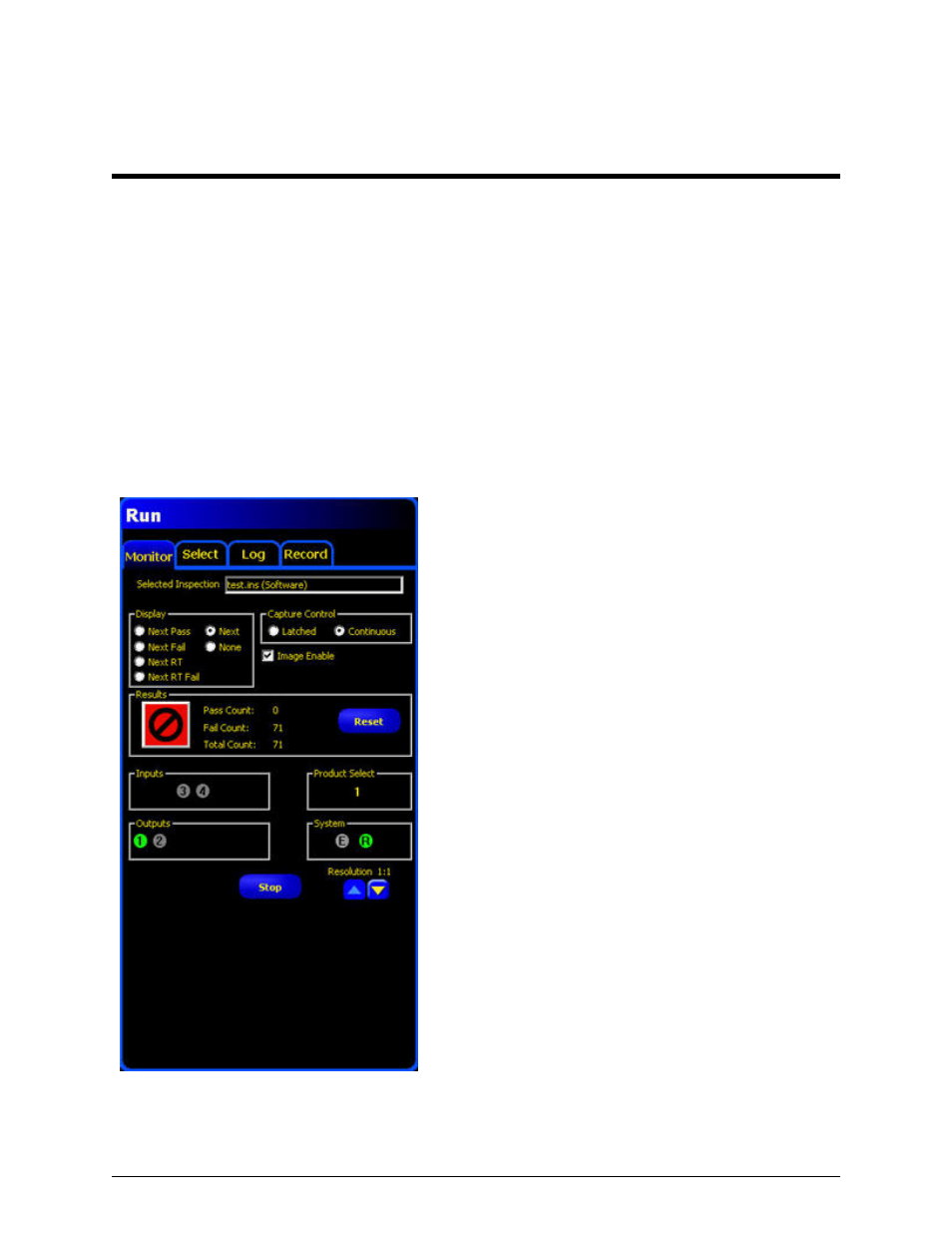 Run screen, Chapter 10: run screen, Chapter 10 run screen | Banner PresencePLUS P4 COLOR Series User Manual | Page 335 / 384