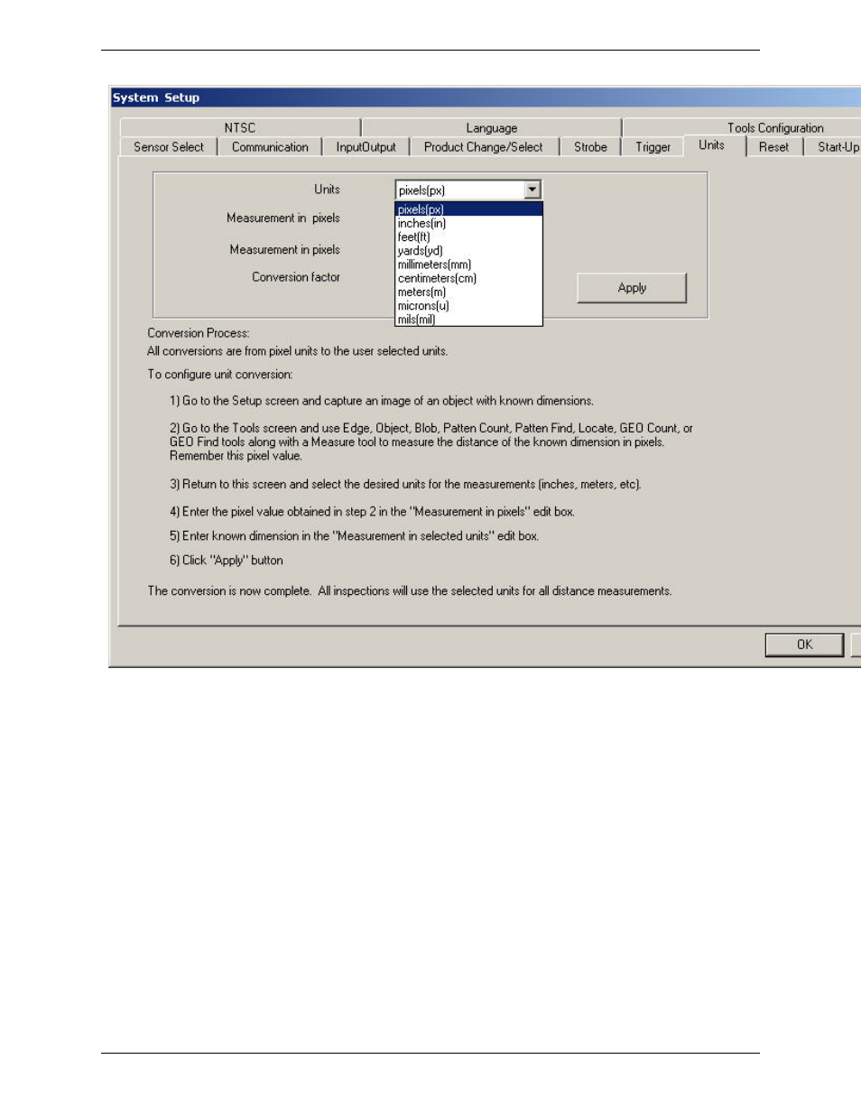 1 select conversion units | Banner PresencePLUS P4 COLOR Series User Manual | Page 83 / 384