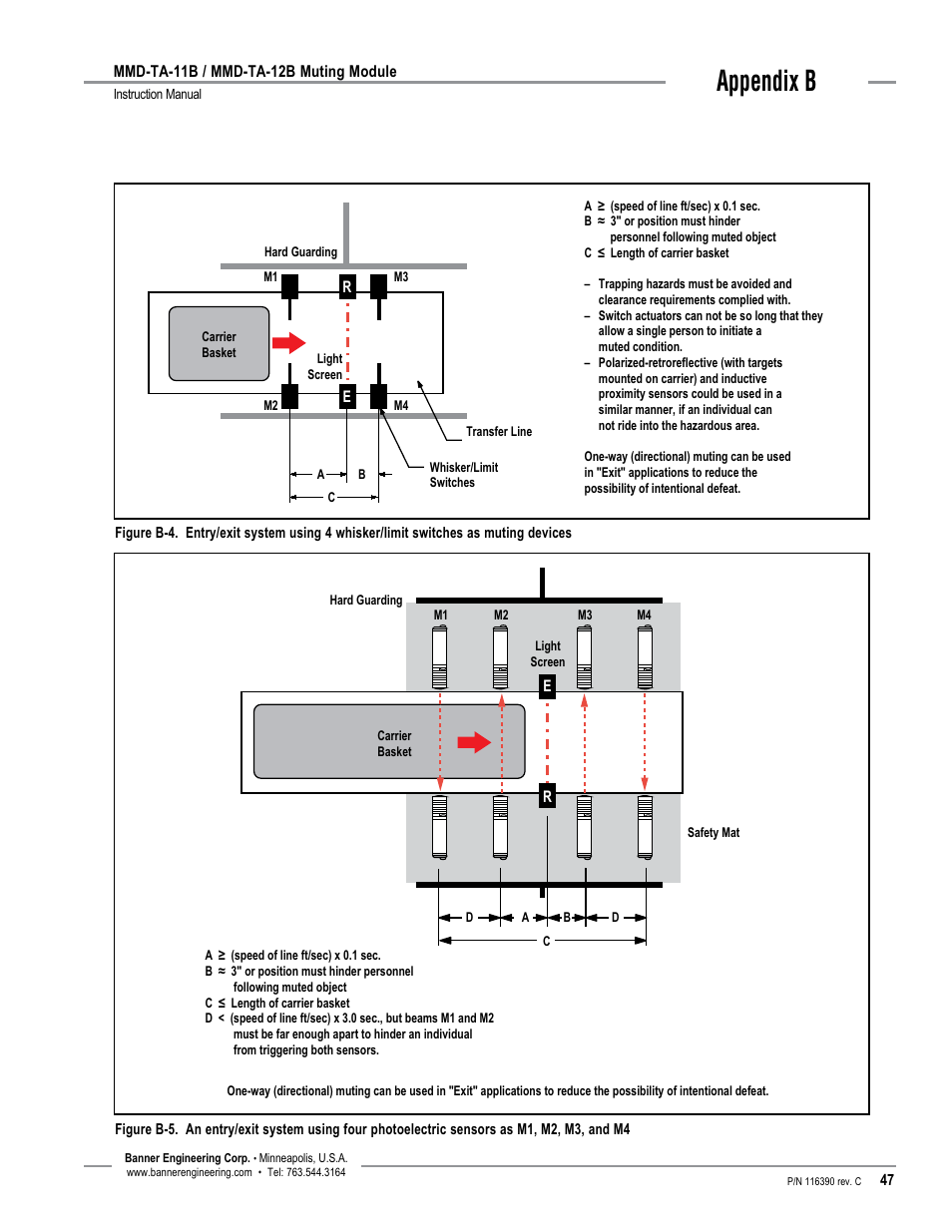Appendix b | Banner MMD-TA-11B Muting Modules User Manual | Page 49 / 60