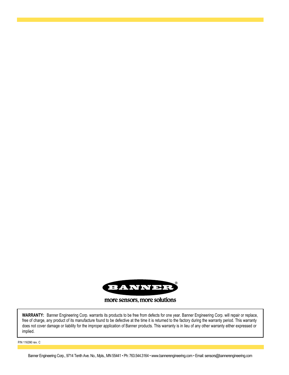 Banner MMD-TA-11B Muting Modules User Manual | Page 60 / 60