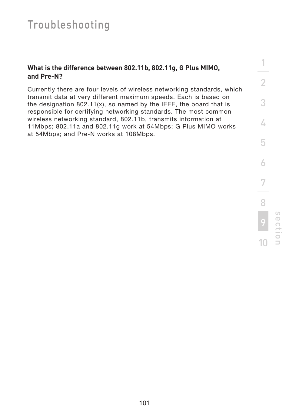 Troubleshooting | Belkin F5D9230UK4 User Manual | Page 103 / 667