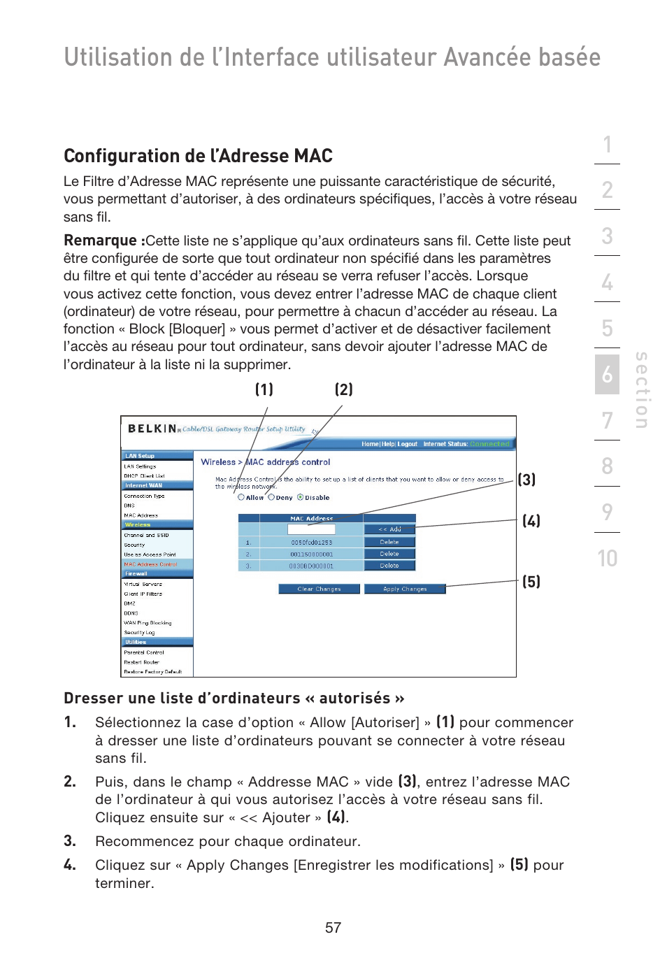 Se ct io n | Belkin F5D9230UK4 User Manual | Page 171 / 667