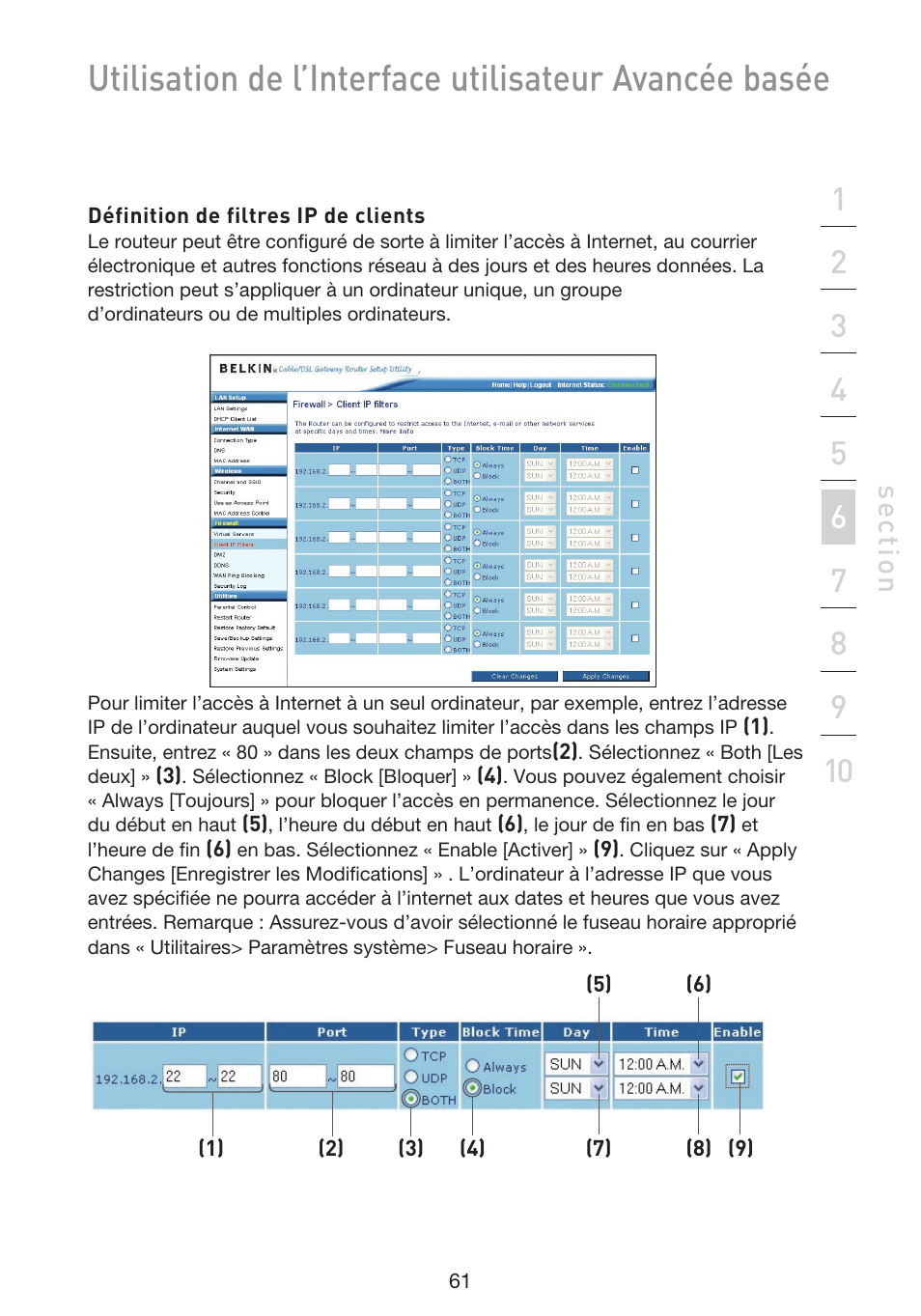 Se ct io n | Belkin F5D9230UK4 User Manual | Page 175 / 667