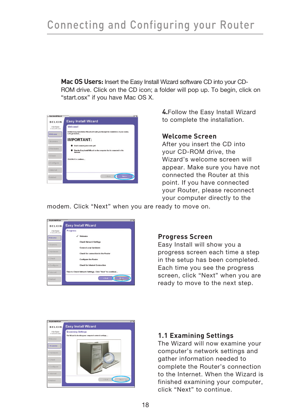 Connecting and configuring your router | Belkin F5D9230UK4 User Manual | Page 20 / 667