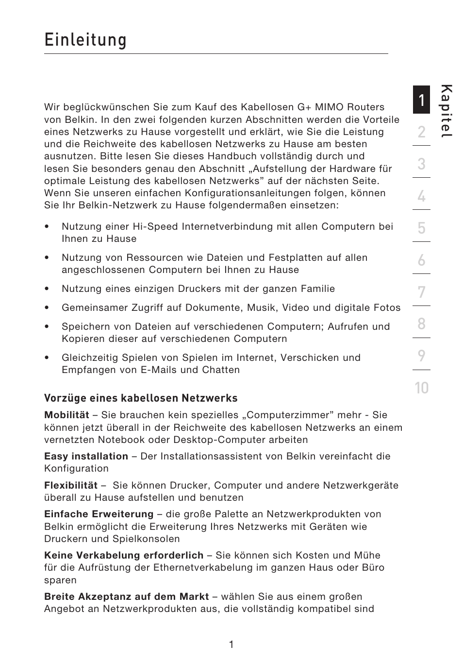 Einleitung | Belkin F5D9230UK4 User Manual | Page 226 / 667