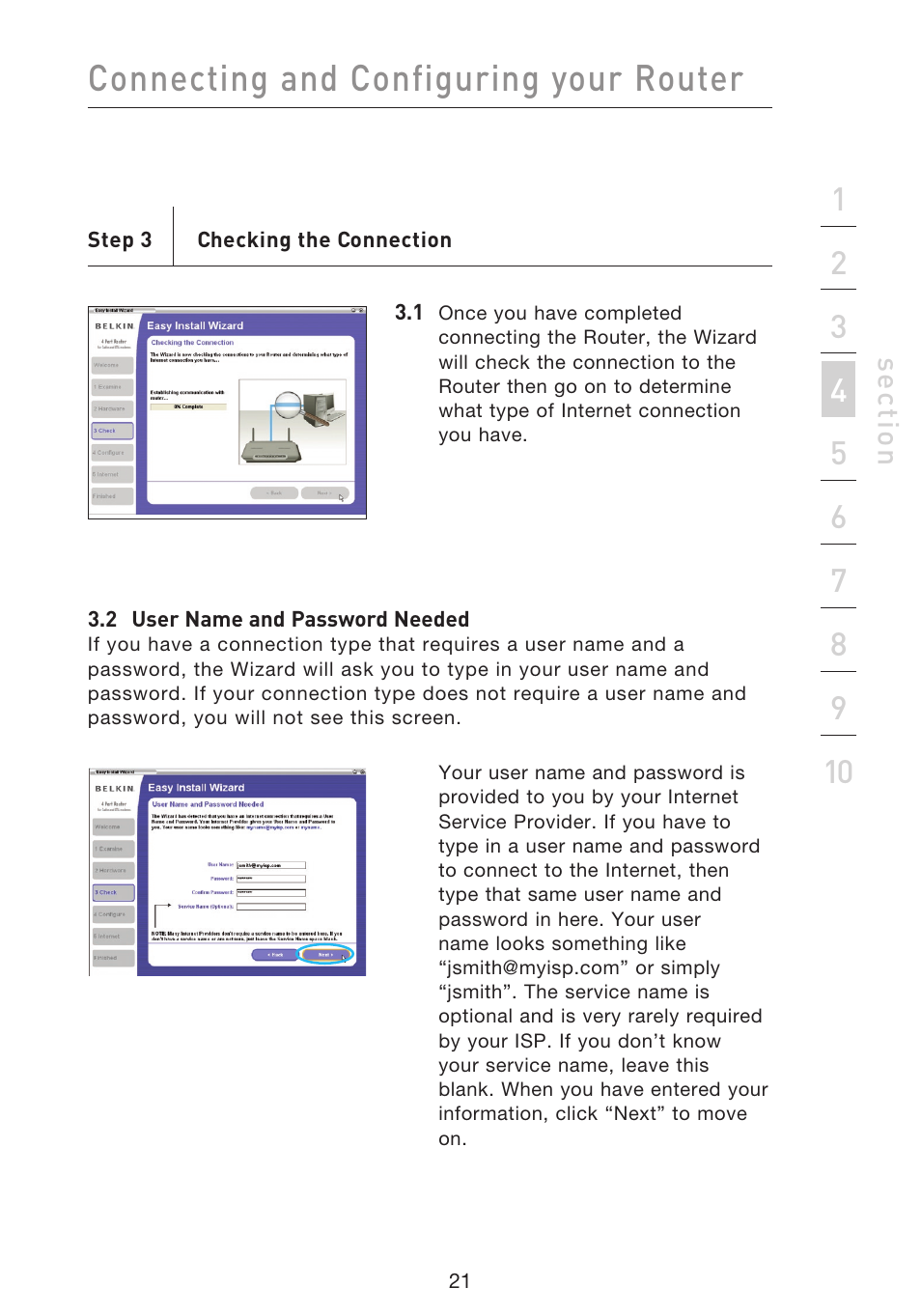 Connecting and configuring your router | Belkin F5D9230UK4 User Manual | Page 23 / 667