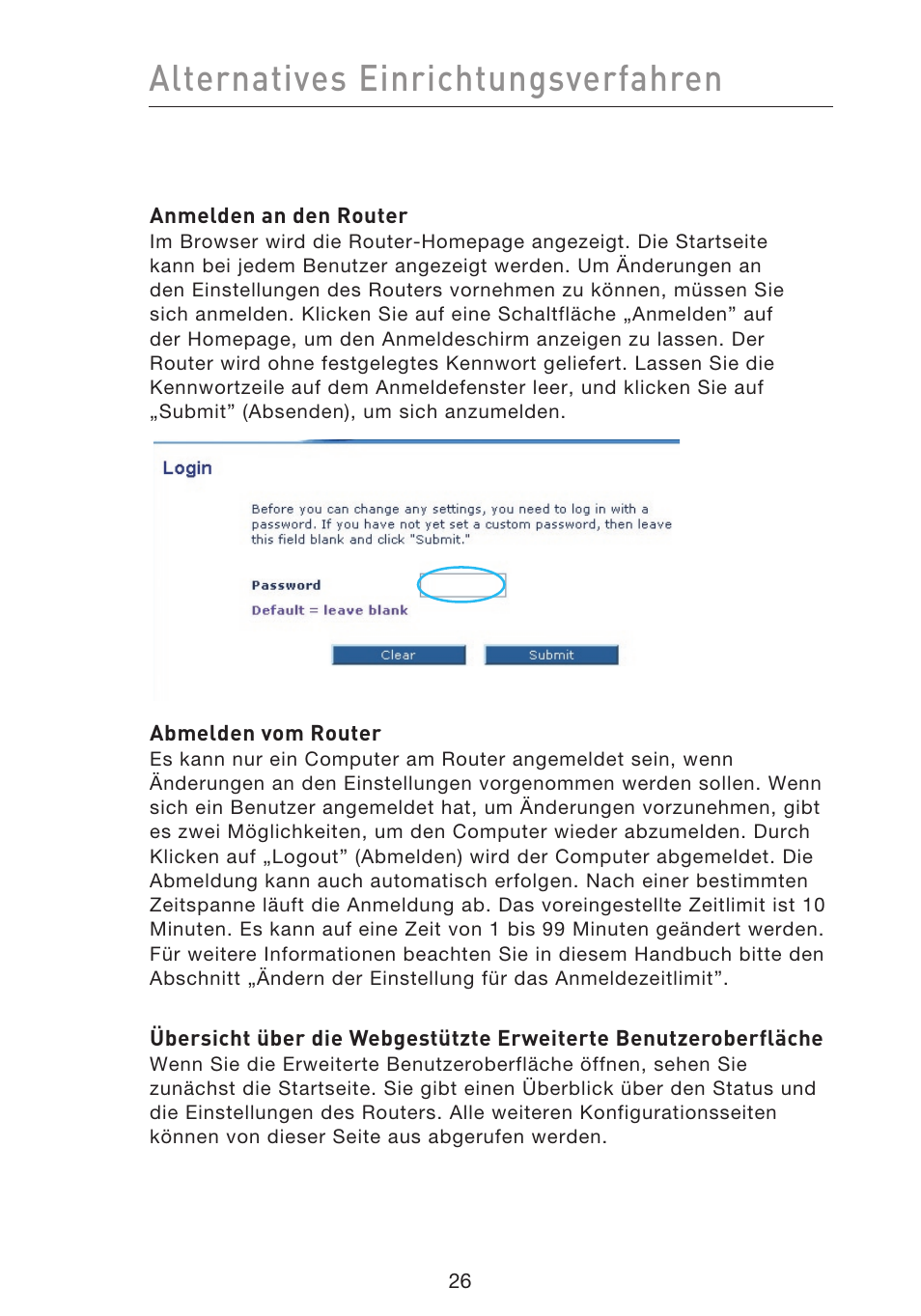 Alternatives einrichtungsverfahren | Belkin F5D9230UK4 User Manual | Page 251 / 667