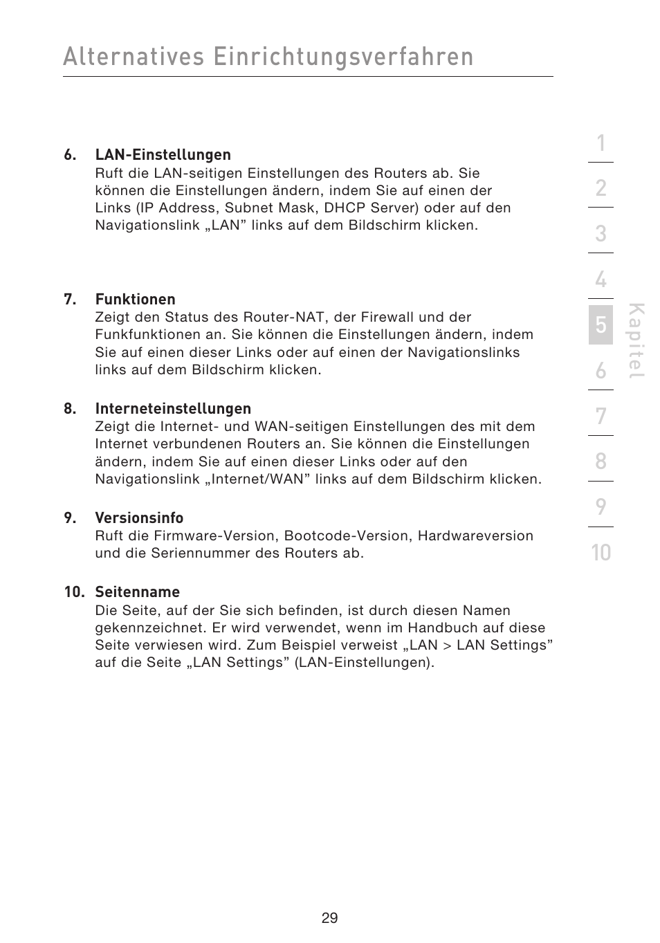 Alternatives einrichtungsverfahren | Belkin F5D9230UK4 User Manual | Page 254 / 667