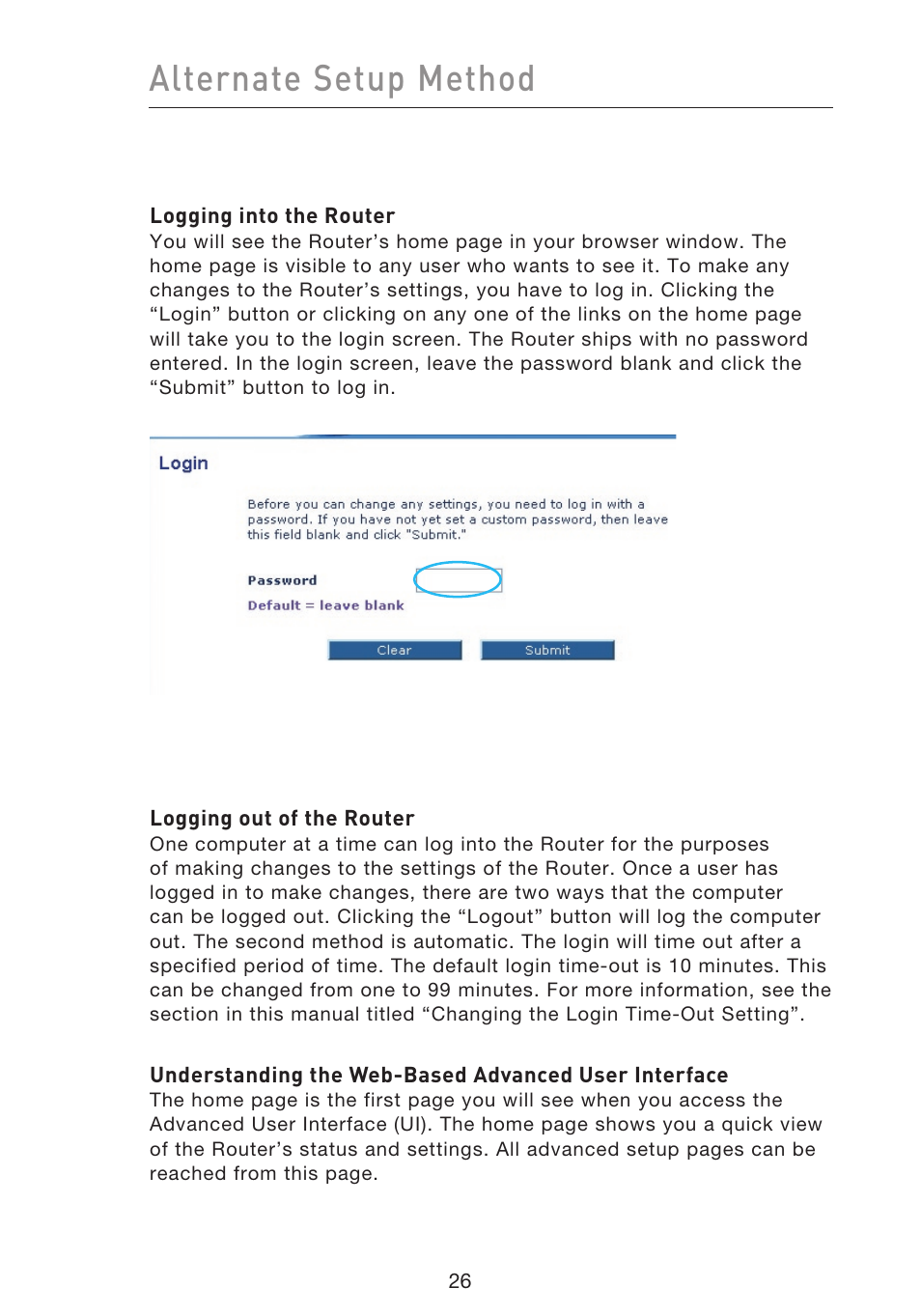Alternate setup method | Belkin F5D9230UK4 User Manual | Page 28 / 667