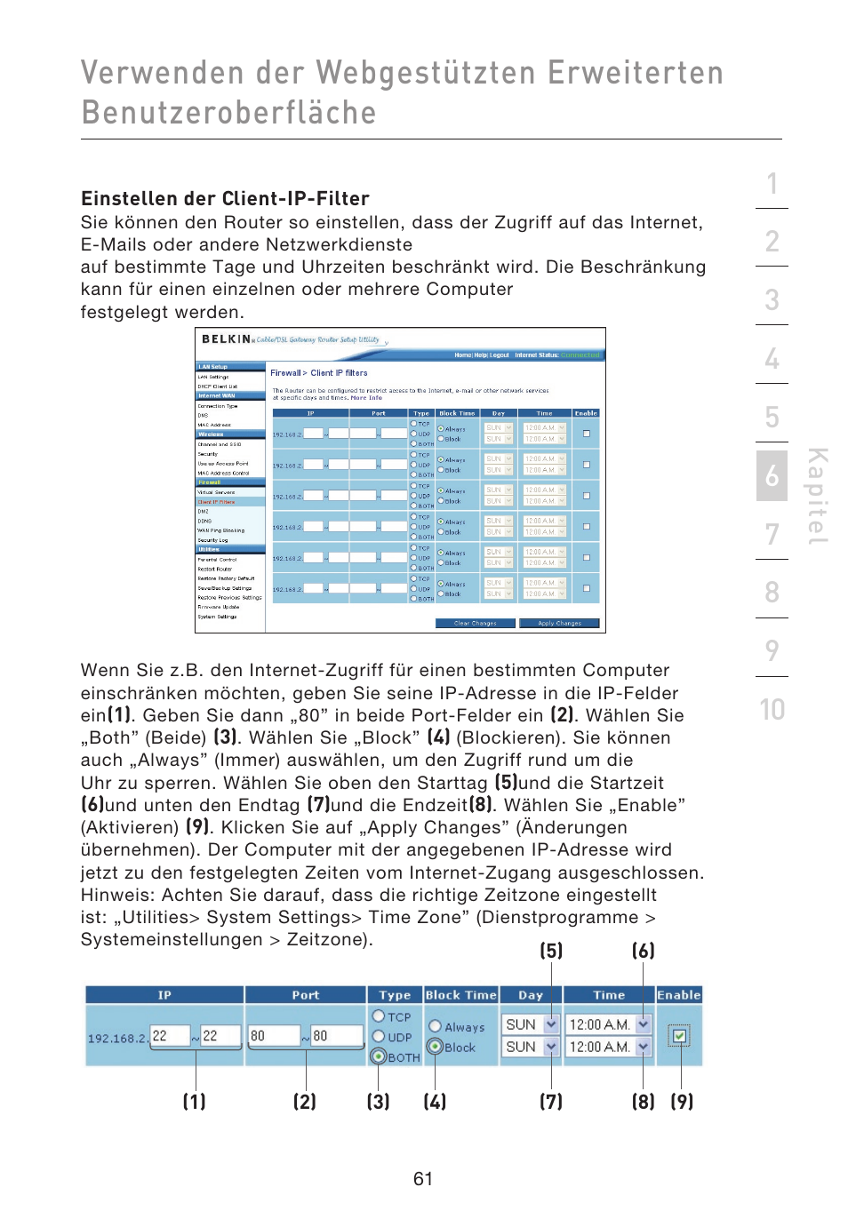 Kap ite l | Belkin F5D9230UK4 User Manual | Page 286 / 667