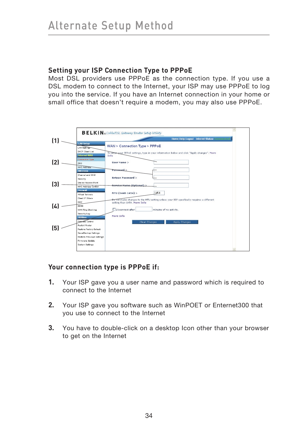 Alternate setup method | Belkin F5D9230UK4 User Manual | Page 36 / 667
