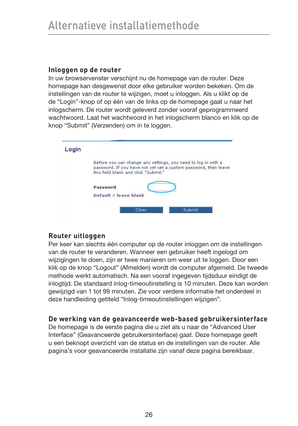 Alternatieve installatiemethode | Belkin F5D9230UK4 User Manual | Page 362 / 667